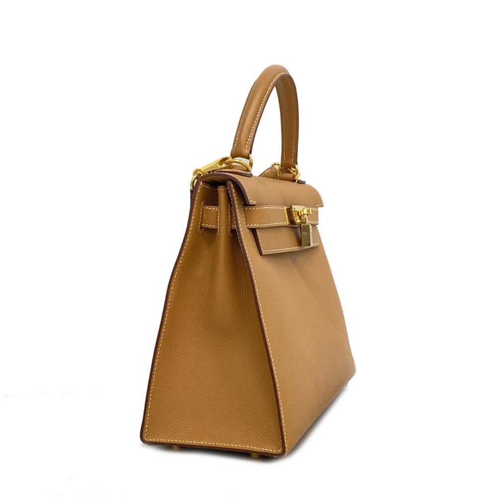 Hermes handbag Kelly 28 E stamp Cushvel natural ladies - Picture 2 of 15